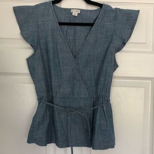 Cute flutter sleeve top